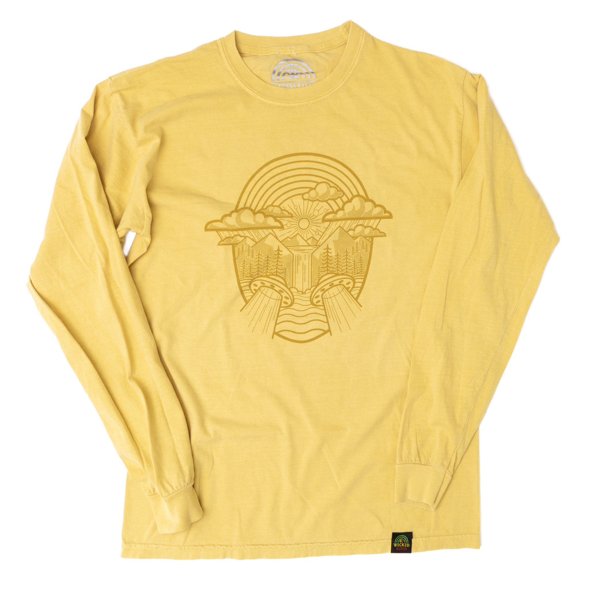 Waterfall Mustard Long Sleeve – Wicked Kind Waterfall Mustard Long Sleeve – Wicked Kind