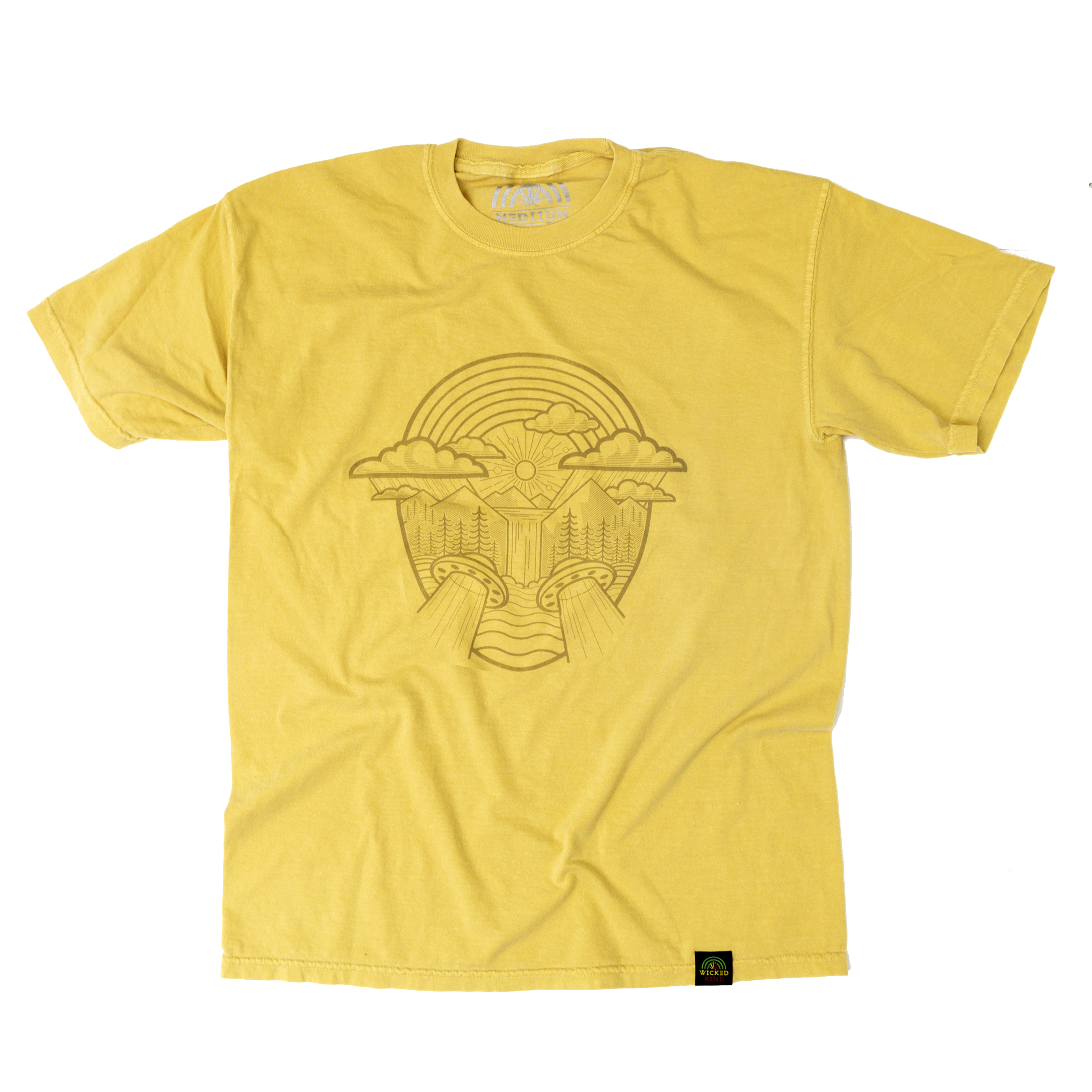 Waterfall Mustard T-shirt